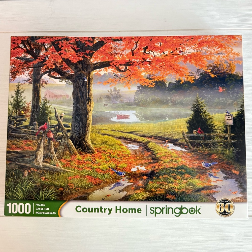 Springbok “Countryside” 1000 piece Fall puzzle 🍁